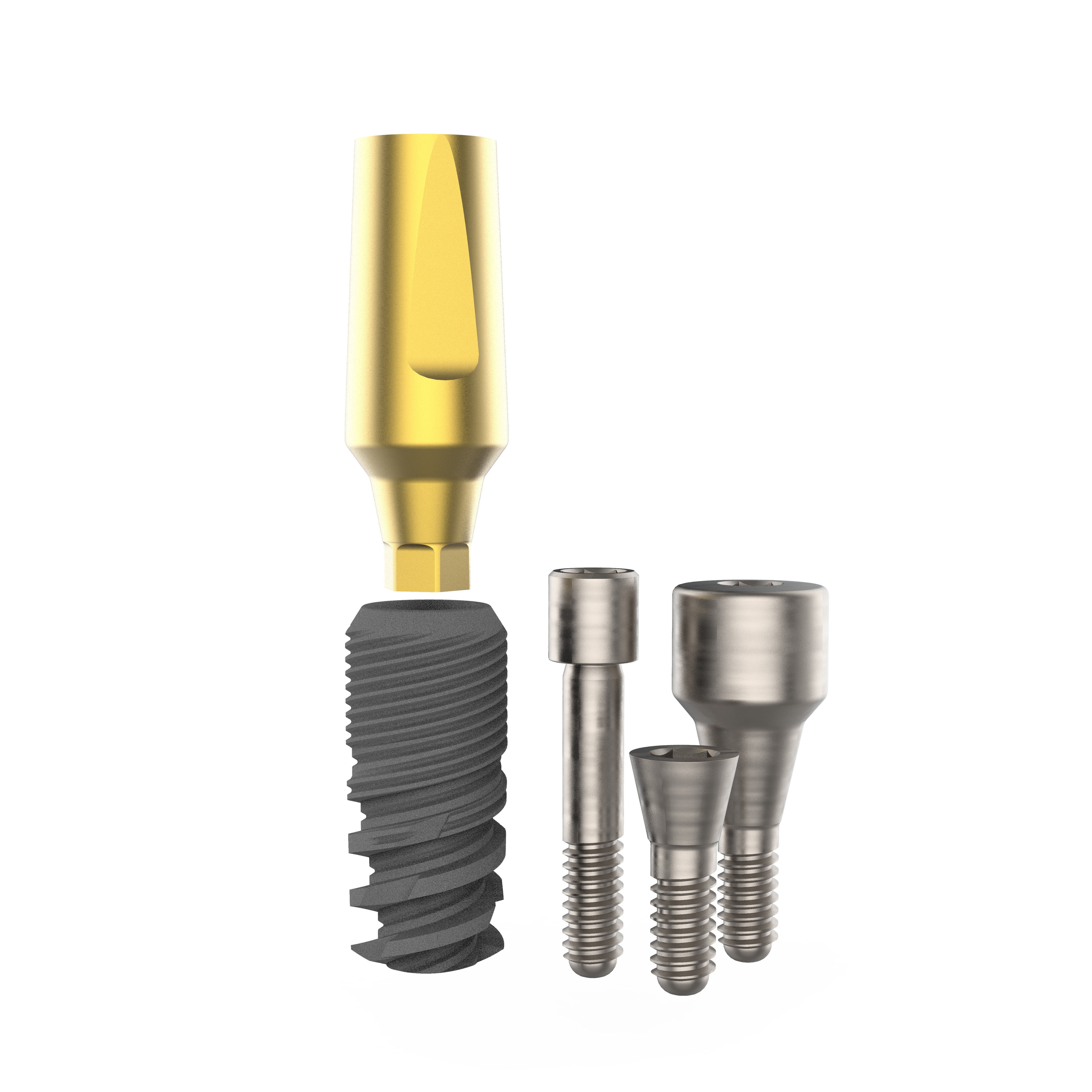 CANWELL Implant dental System S.L.A Surface Pure Titanium Surgical Kit Abutment Dentium Implant