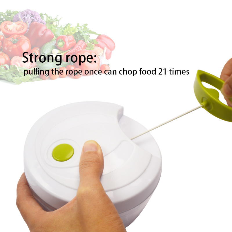 Food Chopper, Powerful & Convenient Hand Held Vegetable Chopper to Chop Fruits / Vegetables / Nuts / Herbs / Onions / Garlic