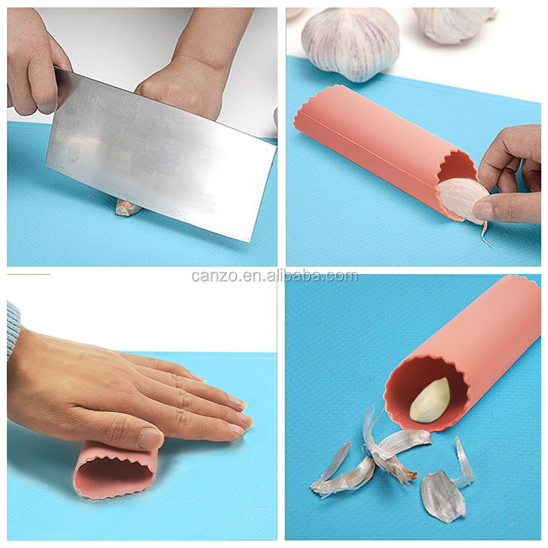 Silicone Garlic Peeler, Silicone Garlic Roller Peeling Tube Tool for Useful Kitchen Tools