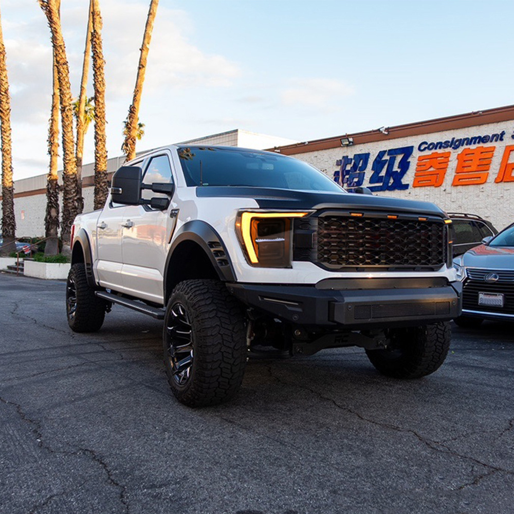 TT-ABC Full LED Headlights for 2022-2024 Ford F-150 F150 P702 14th Gen Front Lamps