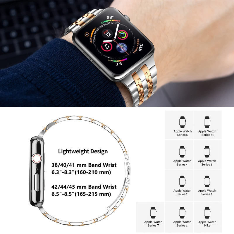 Dropshipping Metal Watch Band for Iwatch Series 8 7 6 5 4 Stainless Steel Strap for Apple Watch Ultra 49mm 44mm 45mm 40mm 41mm