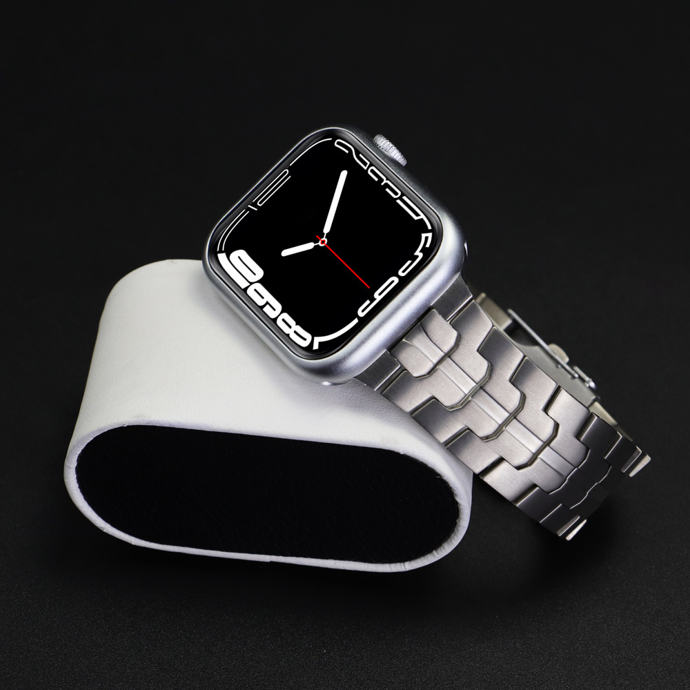 Titanium Band For Apple Watch Link Bracelet for iWatch Series Ultra 8 7 6 5 4 3 SE 49mm 44mm 42mm 41mm Metal Luxury Steel Strap