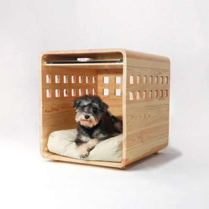 Pet Friendly Custom Furniture Dog House Wooden Acrylic Dog Crate Folding Portable Kennel