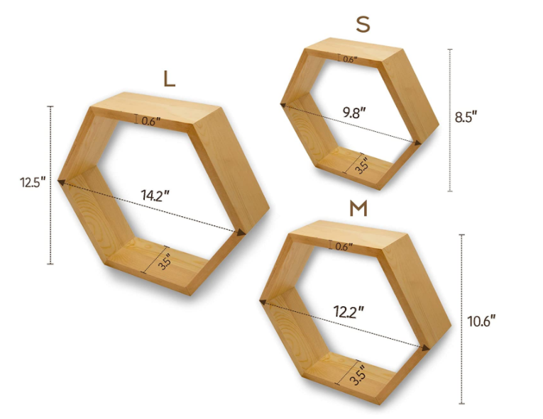 heze shandong china factory  wooden crafts factory  made Floating Frame for Wall Shelves Set Mount Shelf Wall Shelves