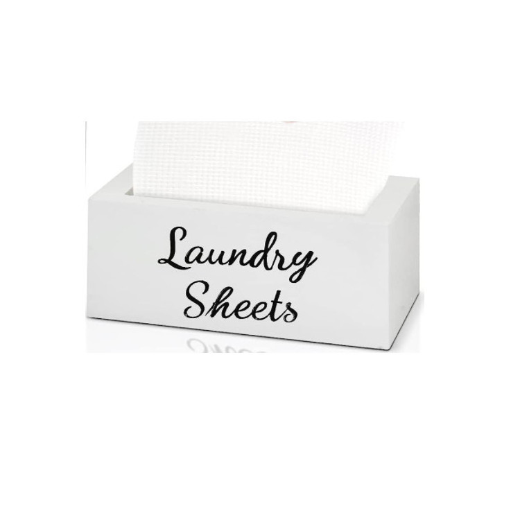 Dryer Sheet Holder & Lint Bin Set Wooden Dryer Sheet Dispenser,Magnetic Lint Bin For Laundry Room Organization And Storage