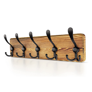 5 tri metal coat hooks new design  coat rack sturdy durable  wall mount wood coat racks