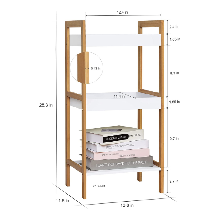 ladder shelf 3 tier ladder shelf open wood shelving unit bamboo bookshelf ladder storage racks