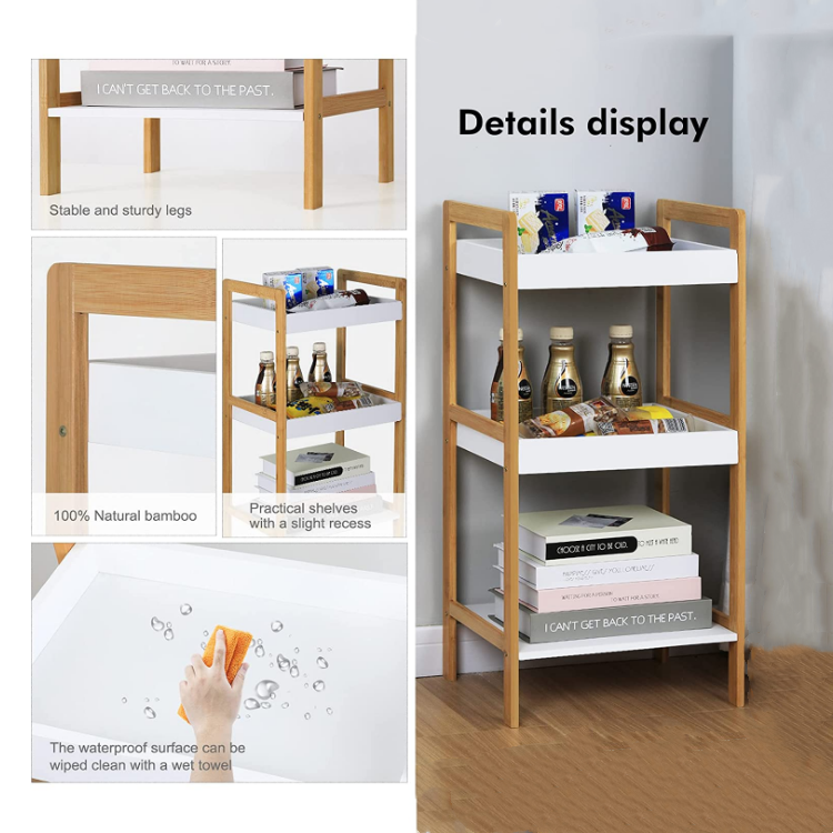 ladder shelf 3 tier ladder shelf open wood shelving unit bamboo bookshelf ladder storage racks