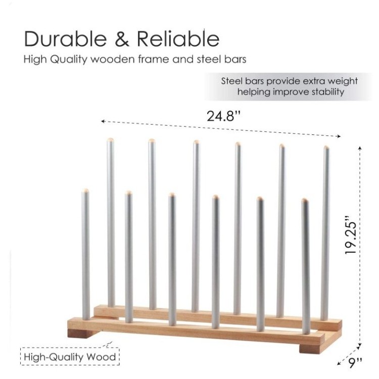 6 Pairs Birch Wood Boot Rack Free Standing Organizer Easy To Assemble