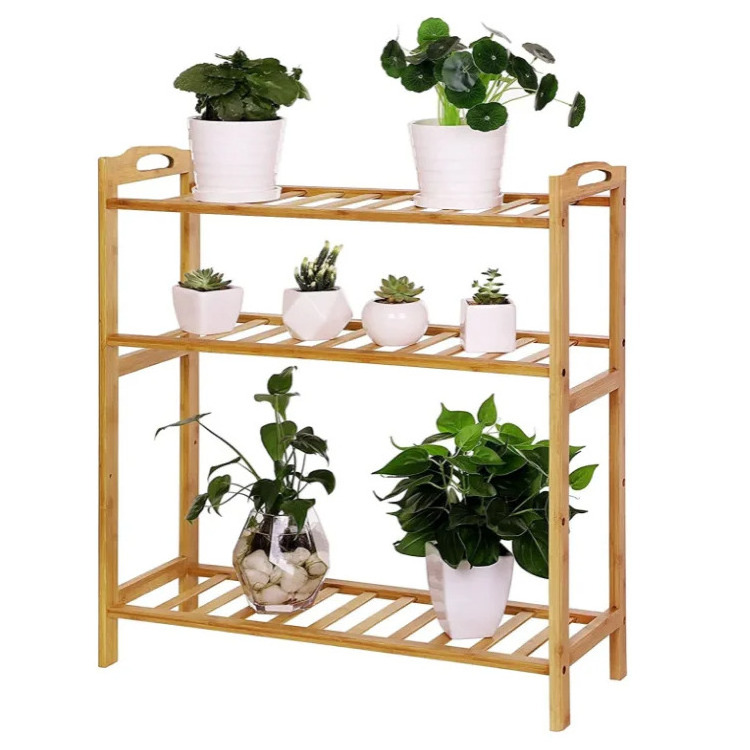 Bamboo Shoe Rack 4 Tier Shoe Organizer Modern Simple Design Entryway Shoe Shelf For Home