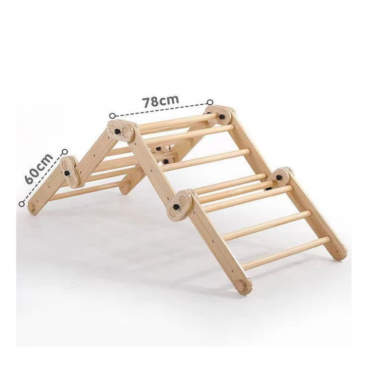 solid wood climbing frame home living room children's climbing racks  wooden kids triangle children climbing frame