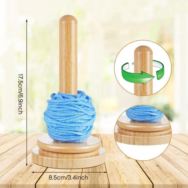 Best Selling Yarn Holder   Wooden Yarn Skein Holder Knitting Embroidery Accessory Gift Yarn Organising Tool