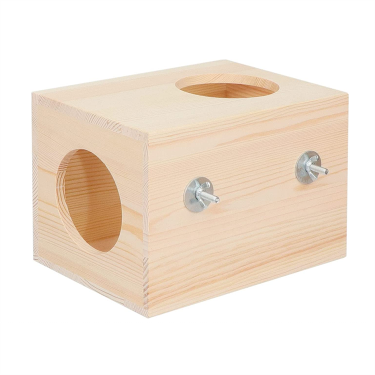 Natural Wooden Small Animal Hideout Wooden Hamster Cage Chinchilla Hideout For Chinchilla Squirrel Sugar Gliders