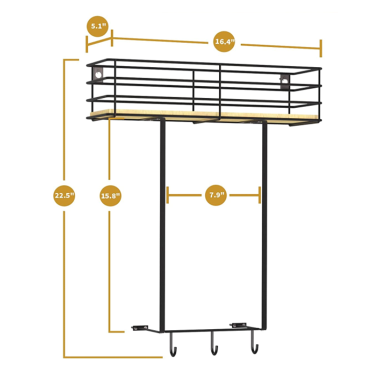 Bathroom Organizer Towel Holder Stand Blanket Rack Wall Mounted Camper Rolled Bath Towel Holder