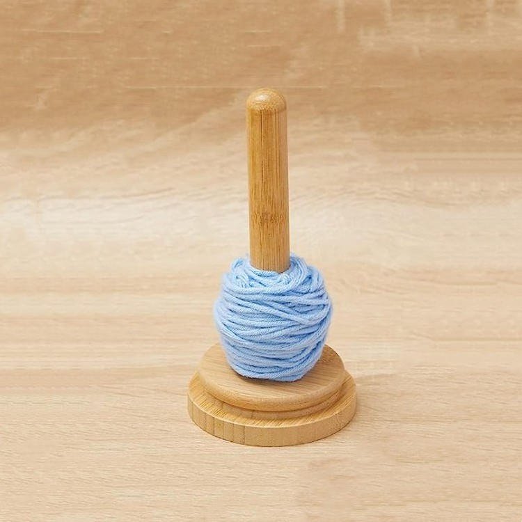 Best Selling Yarn Holder   Wooden Yarn Skein Holder Knitting Embroidery Accessory Gift Yarn Organising Tool