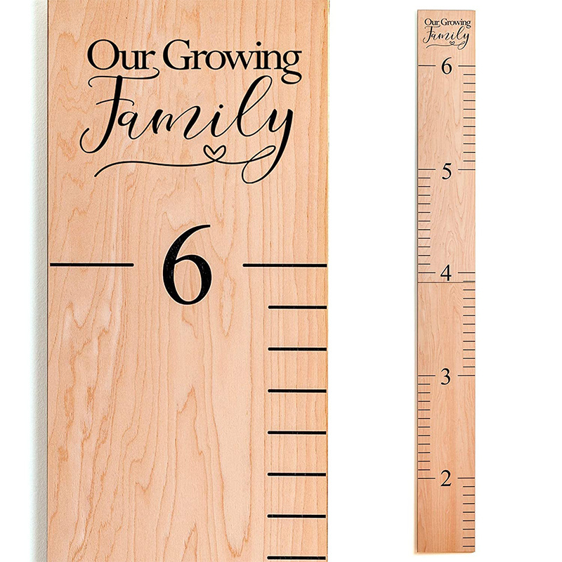 Height Chart & Height Measurement for Wall  Kids Nursery Wall Decor & Room Wooden Ruler Growth Chart for Kids Boys and  Girls