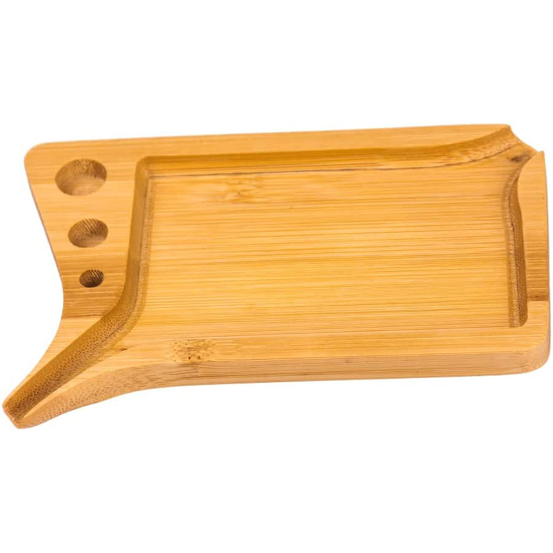 wooden Rolling Tray  Bamboo Small size Cigarette Rolling Tray for Pre Rolled Cones