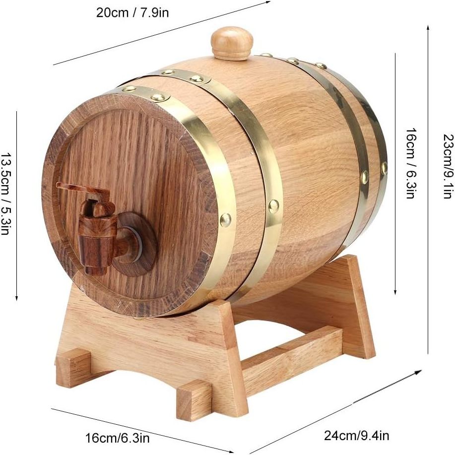 Wholesale handmade natural wooden wine barrels are environmentally friendly and durable