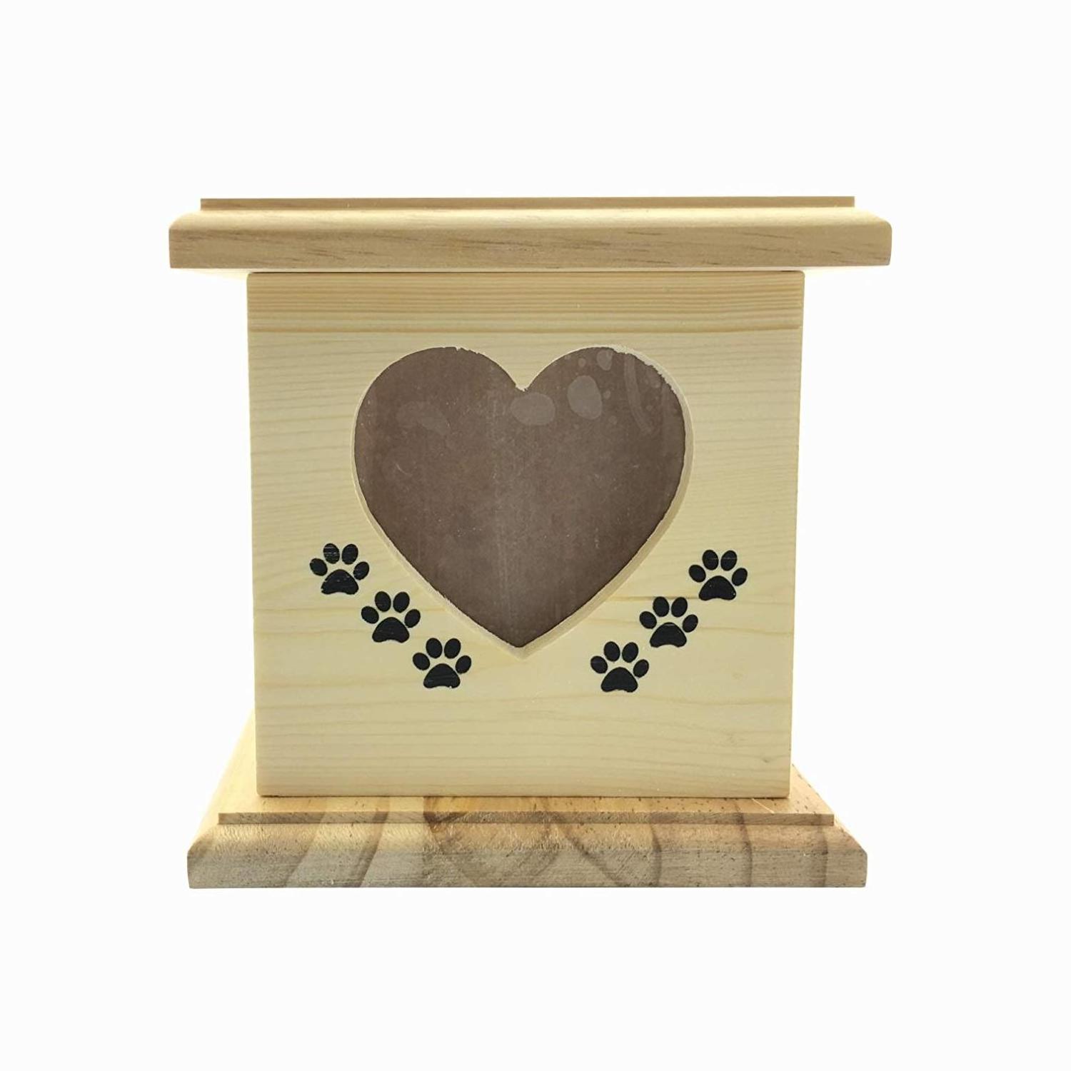 Unique Cheap Dog Cat Pet Casket Animal Coffin Box Wooden Pet Cremation Urns