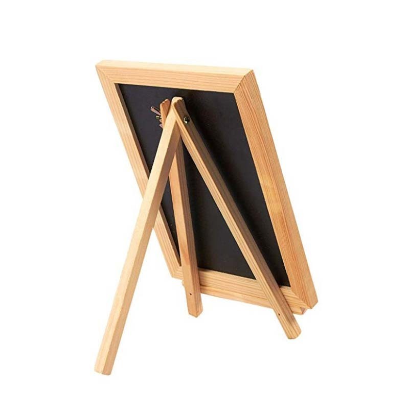 Wooden Framed Chalkboard Decorative Removable Chalk Board with Easel Stand