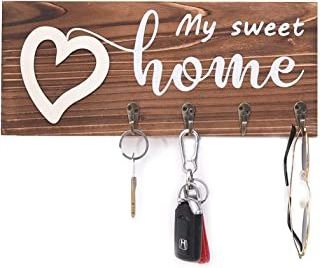 Wall Mounted His Hers and Paws Leash and Key Holder, Dog Lover Gift for Women