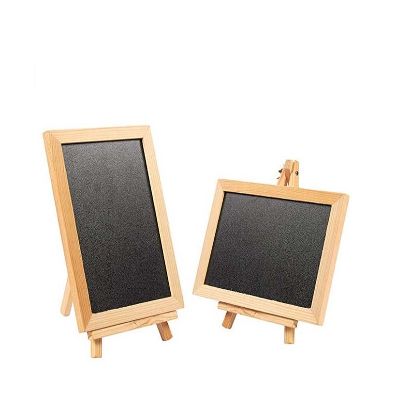 Wooden Framed Chalkboard Decorative Removable Chalk Board with Easel Stand