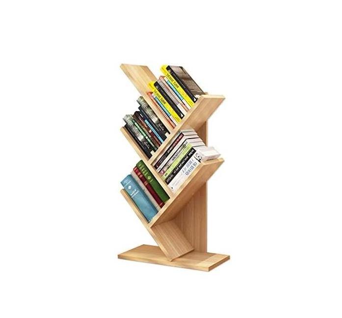 Home Corner Children Wooden Tree Bookcase Modern Wooden Floor Bookcase Storage Bookshelf