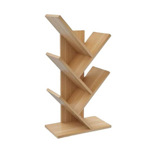 Home Corner Children Wooden Tree Bookcase Modern Wooden Floor Bookcase Storage Bookshelf