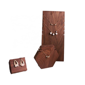 Wood Dresser Bracelet Necklace Ring Earring Jewelry Display Stand Storage Organizer Holder Tree Hanging Rack For Jewelry