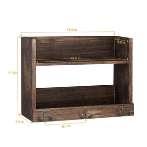 Farmhouse Decor Wood Square Wall Cube Shelves Reasonable Price Diy Wooden Storage Rack Storage