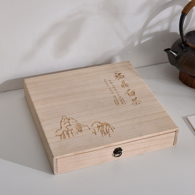 Wholesale In Bulk Hinged Square Luxury Fancy Ring Jewelry Packaging Storage Wood Crafts Gift Wooden Box with Custom Logo