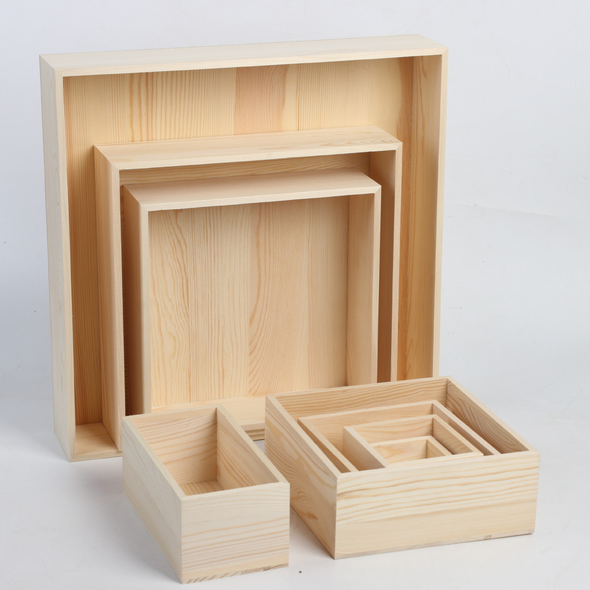 Manufacture Storage Organizer Craft Box Small Wooden Box For Desktop Drawer Decor