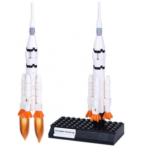 76pcs science toy bricks DIY assembling building blocks shuttle rocket launch satellite space toys aerospace theme blocks toy