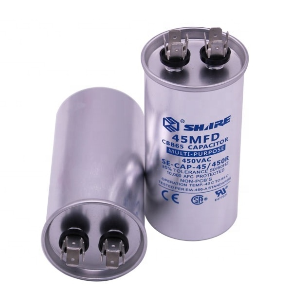 50uf 60uf AC dual capacitor for motor en60252 CBB65 capacitor