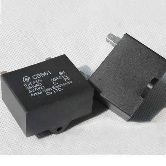 capacitor 450v 10uf 25 / 85 / 21 sh cbb61 for electrical fan old brand safe capacitor 40uf 35uf 30uf 20uf film capacitor