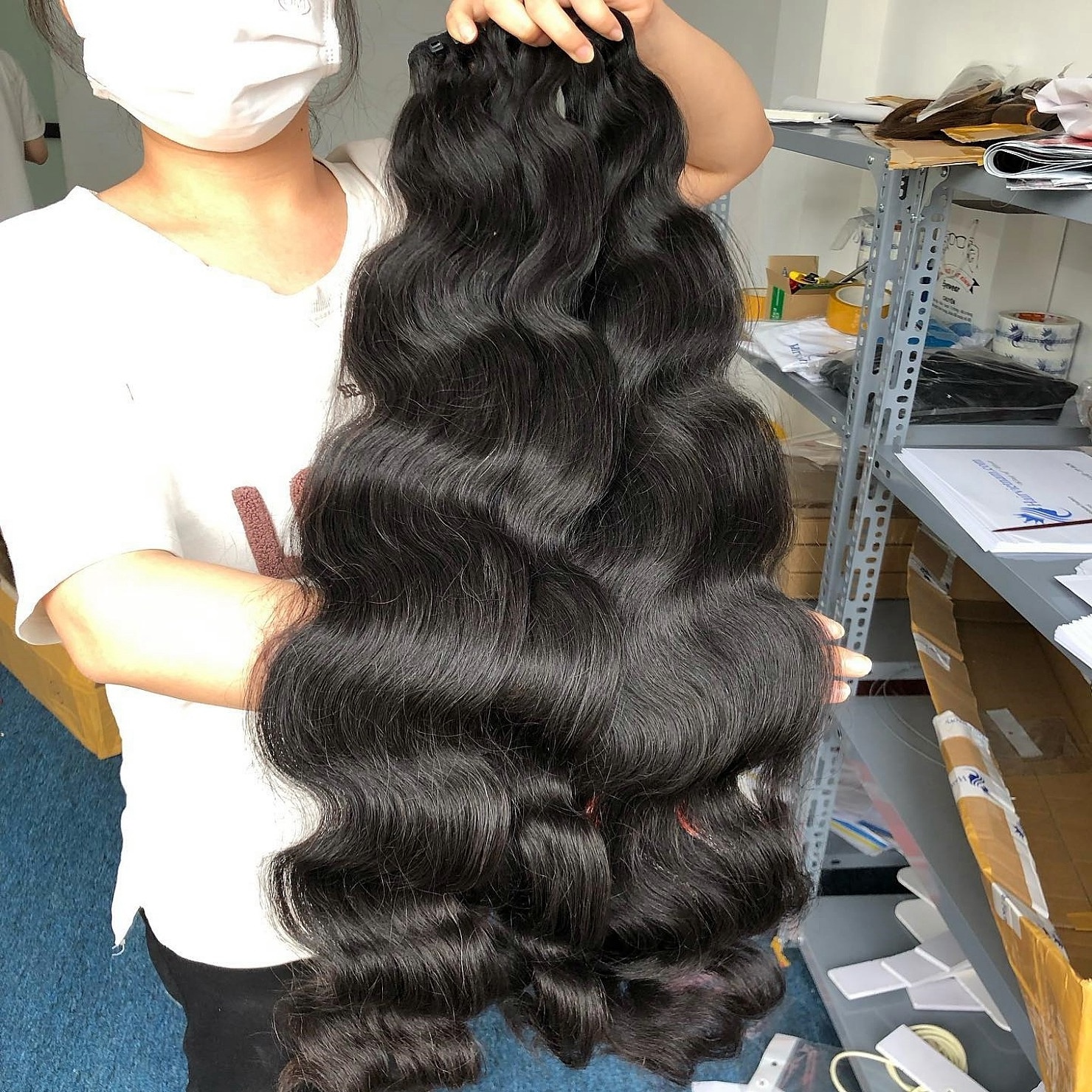 New Arrival raw vietnamese hair bundle wholesale vendor 15a grade virgin double drawn vietnamese raw hair ready to ship products