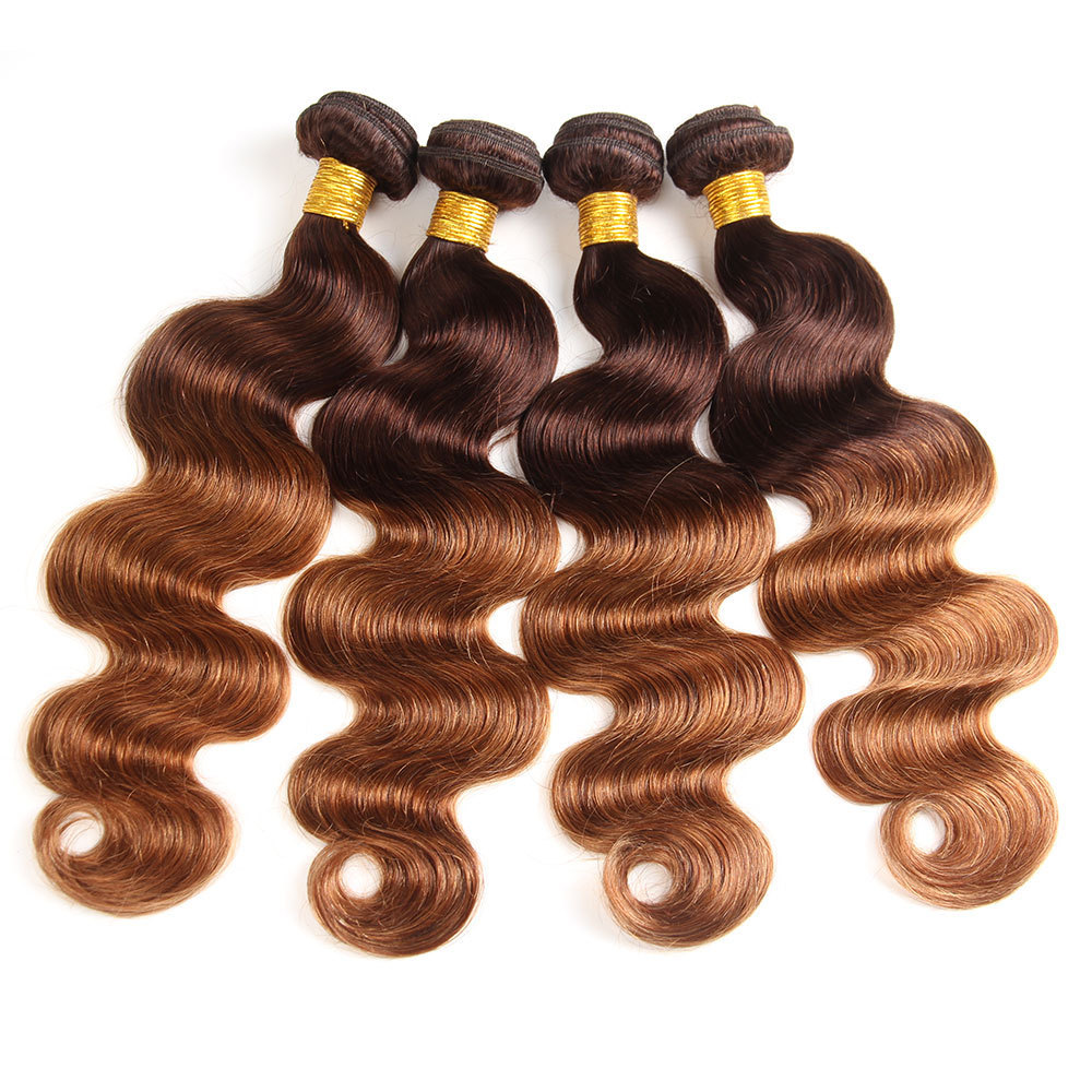 8A Blonde Weave 4 30 Body Wave Cheap two Tone Ombre Brazilian Hair Ombre Human Hair