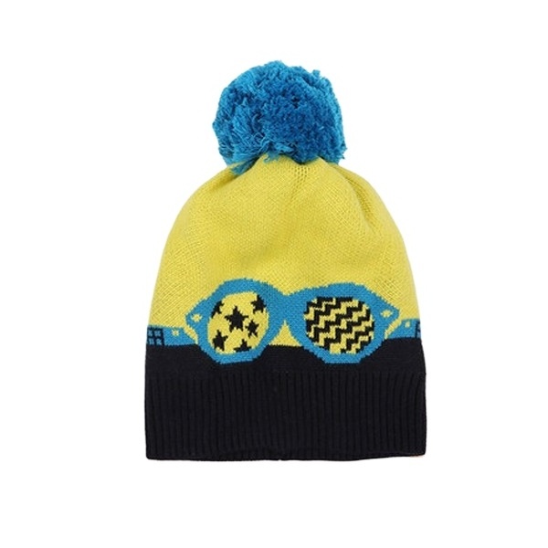 Wholesale Winter Jacquard Logo And Embroidery Logo Winter Toque Knit Beanie Hat With Pom Pom