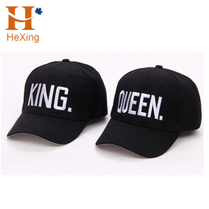 Get free sample King Queen Letter Embroidery Baseball Cap Couples Hip Hop Snapback Cap for Man Hat Women