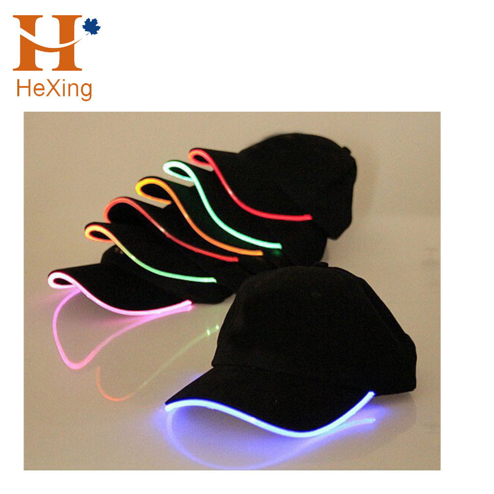 Hexing Vintage Wholesale Custom Fishing Caps High Beam Lights Hands-Free Flashlight Men Adjustable Led Baseball Hats With Lights