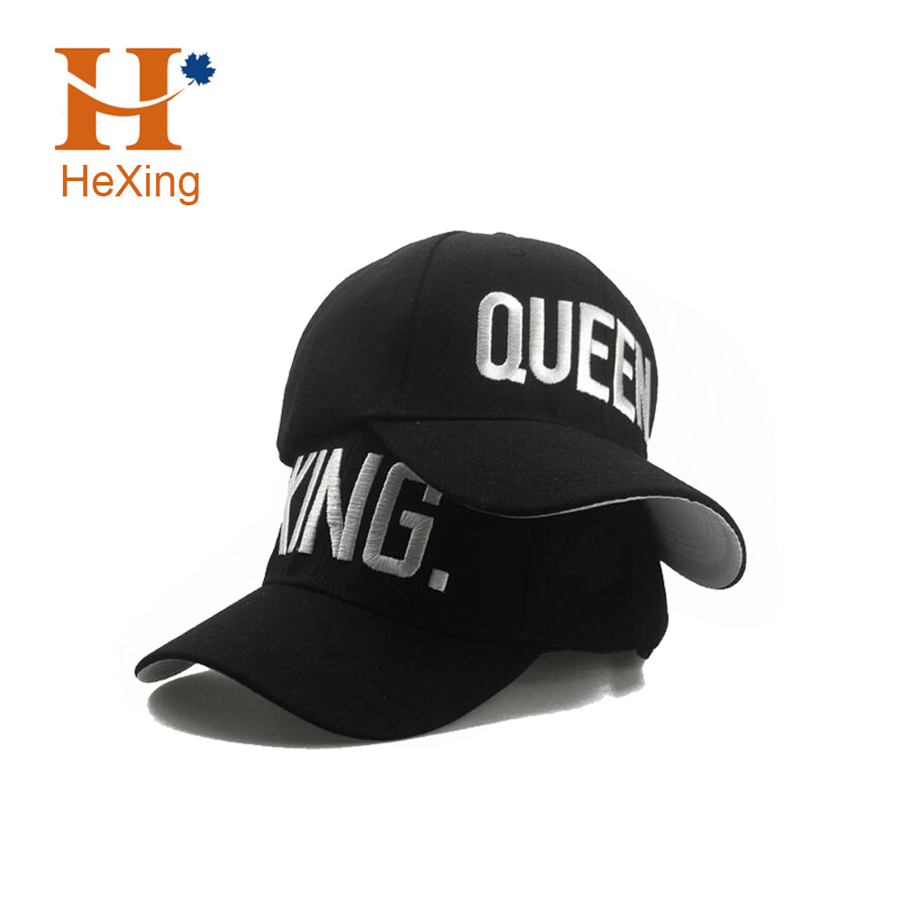 Get free sample King Queen Letter Embroidery Baseball Cap Couples Hip Hop Snapback Cap for Man Hat Women