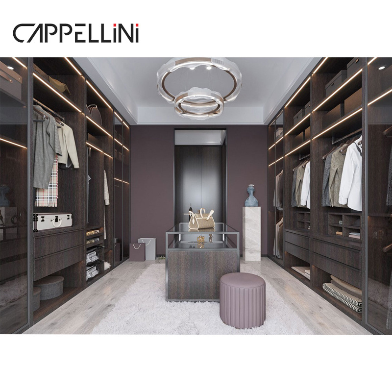 Modern Walk In Closet Wardrobe Para Habitacion Custom Systems Design Wood Bedroom Cupboards For Bedroom Open Wardrobe