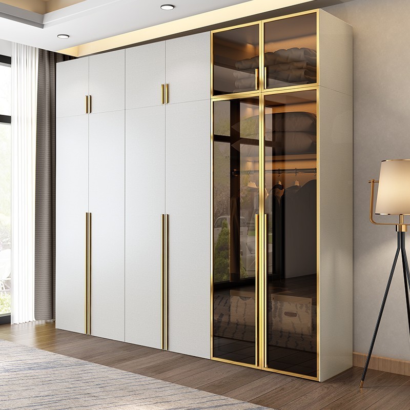 Bedroom Sliding Door Wardrobe Wardrobe Bedroom Furniture MDF Wood with Mirror Wooden Modern Storage Clothes Wardrobe