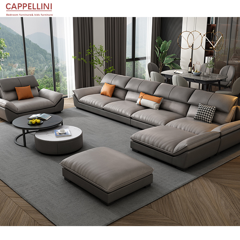 New Design Modern Microfiber Fabric Sofas And Couch Home Sectional Leather Luxury Sofa Set For Living Room