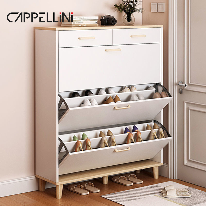 Wooden Luxury Entryway Hallway Shoe Cabinet Storage Organizer Home Furniture Modern Design Mdf Shoe Cabinet