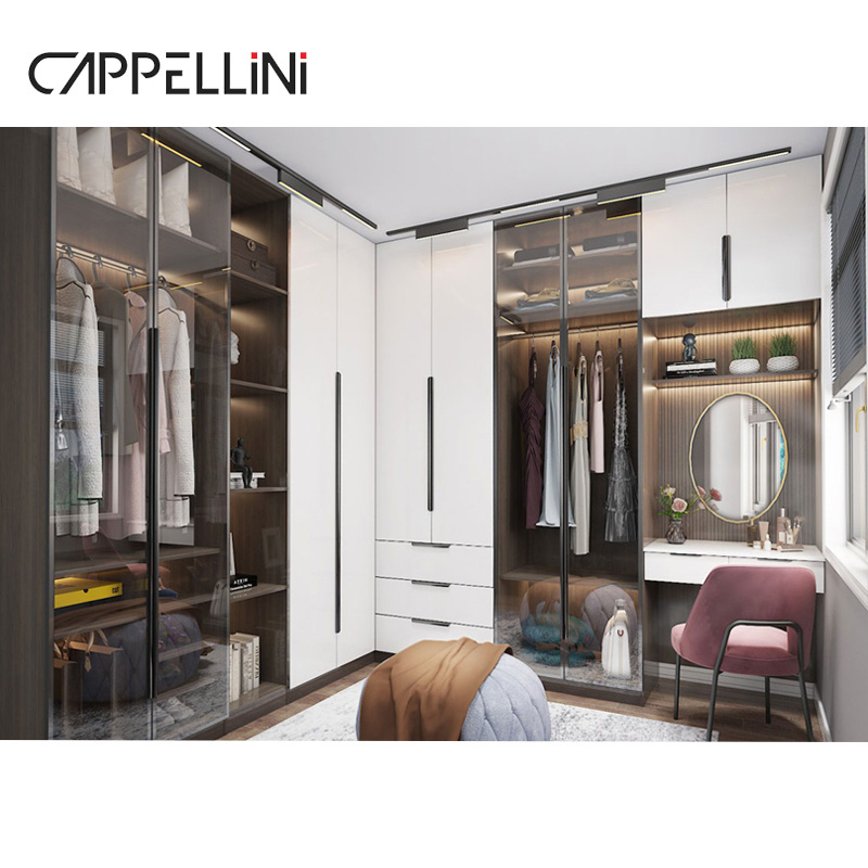 Modern Walk In Closet Wardrobe Para Habitacion Custom Systems Design Wood Bedroom Cupboards For Bedroom Open Wardrobe