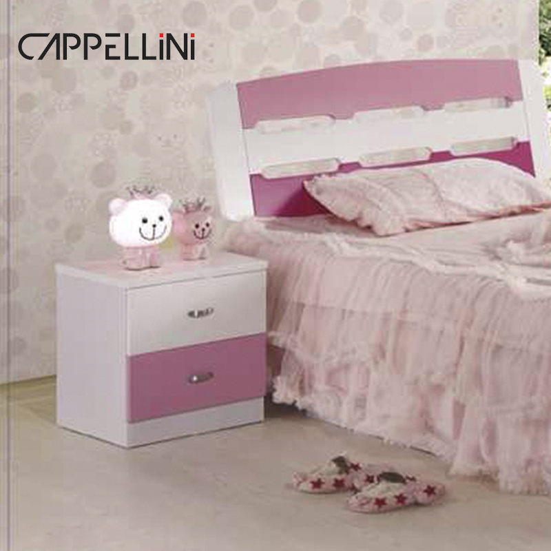 Custom design kids happy house beds girl bedroom pink color furniture sets