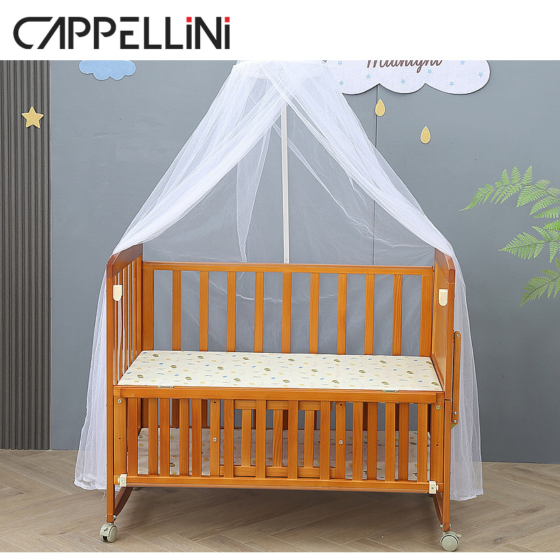 Safety multifunction baby Wood cot crib for sale Kids' Cribs Wooden Pine Baby Cot Baby Crib