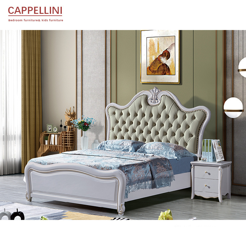 Cappellini bedroom furniture upholstered with storage with nightstand set luxury king size bed classic