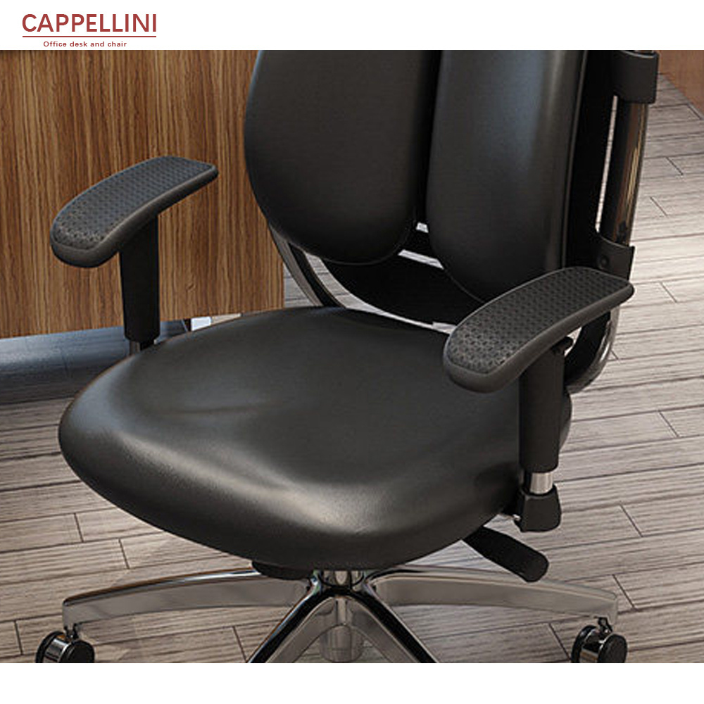 hot sell modern design ergonomic mid back leather computer studio office swivel chair